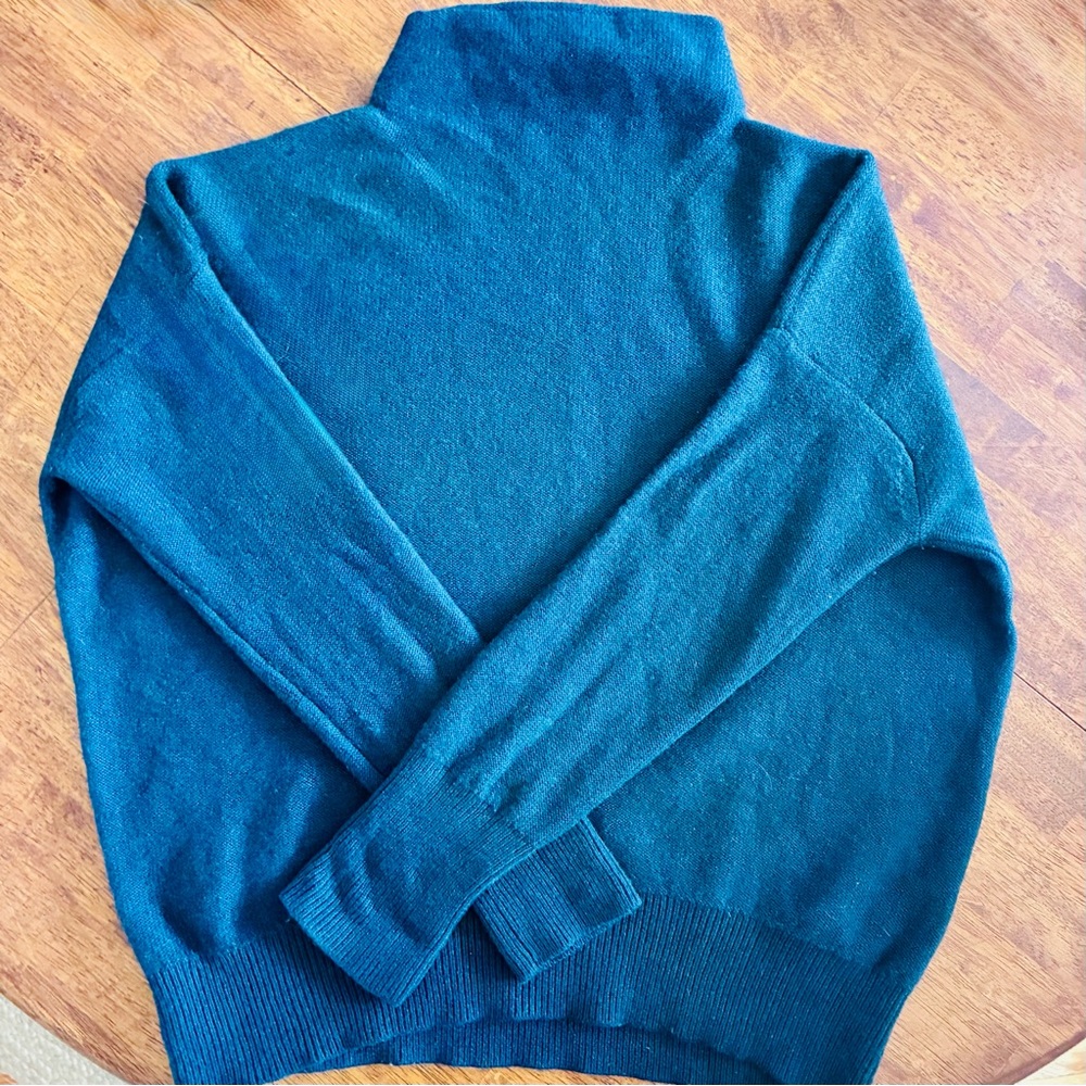 The Reset Funnel Neck Sweater, small | teal
